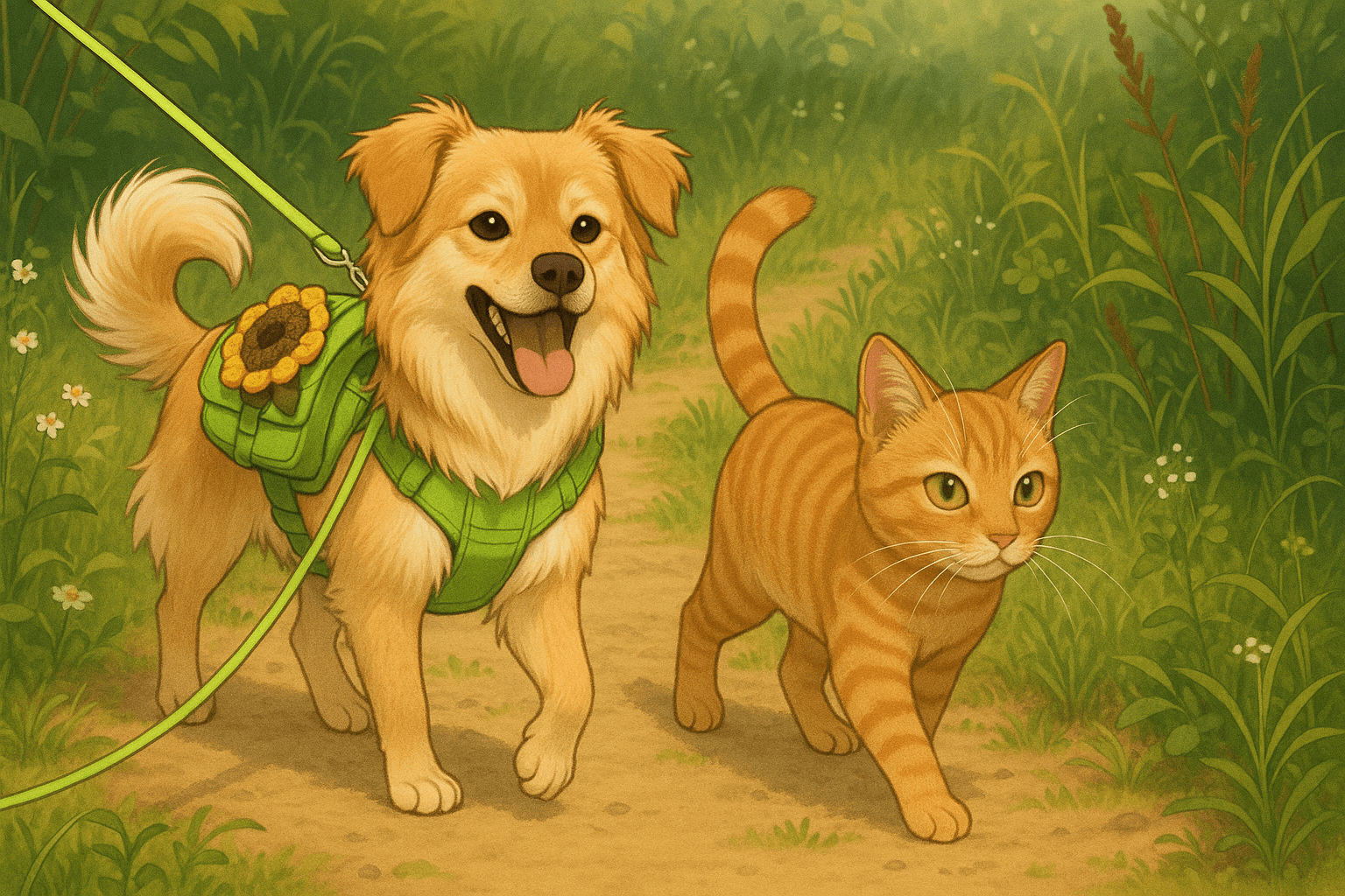 고양이 산책